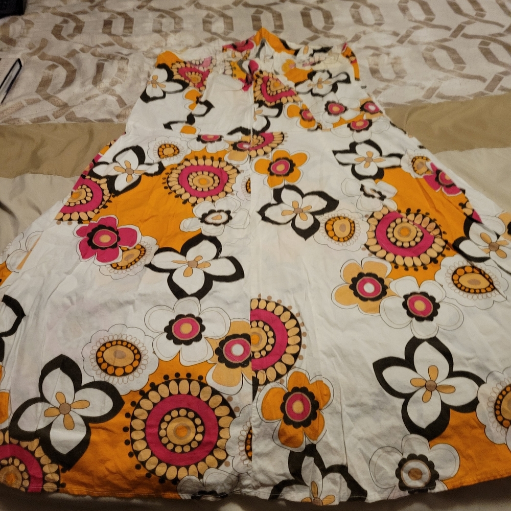 Strapless Print Summer Dress - Picture 7 of 7
